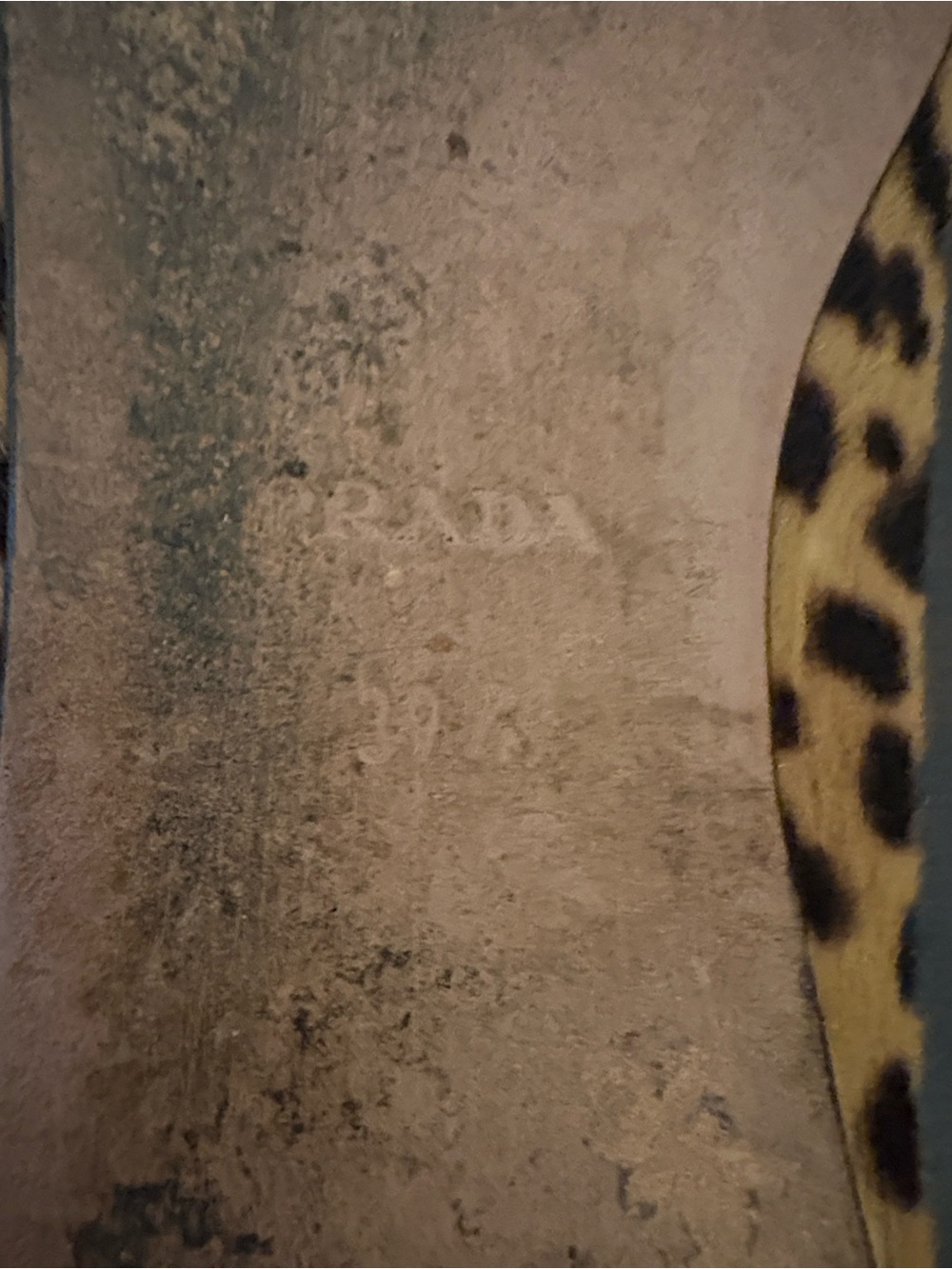 Prada calf-skin loafers in a bold leopard print- Tan and Black 8.5 ~ Authentic - Picture 9 of 16